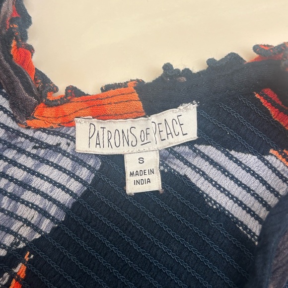 Navy Blue Flowy Tank Top - Picture 2 of 2